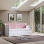 Hanah Home Alacati Cama nido Blanco y rosa